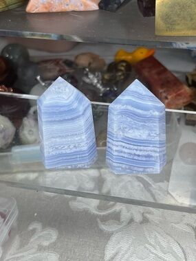 Blue Lace Agate Tower